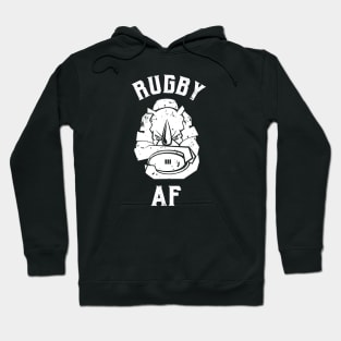 Rugby AF Rhino mascot Hoodie